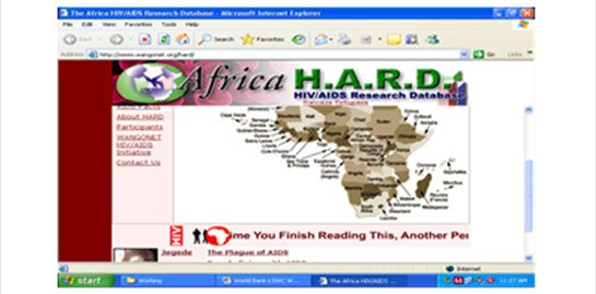 Africa HIV/AIDS Research Database (AFRIHARD)